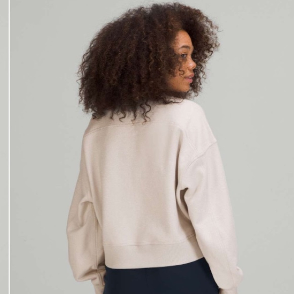 Lululemon Perfectly Oversized Crop Crew - Picture 3 of 8